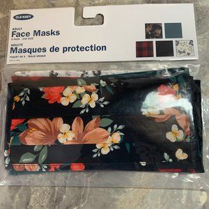 Old Navy set of 5 Adult Face Masks new